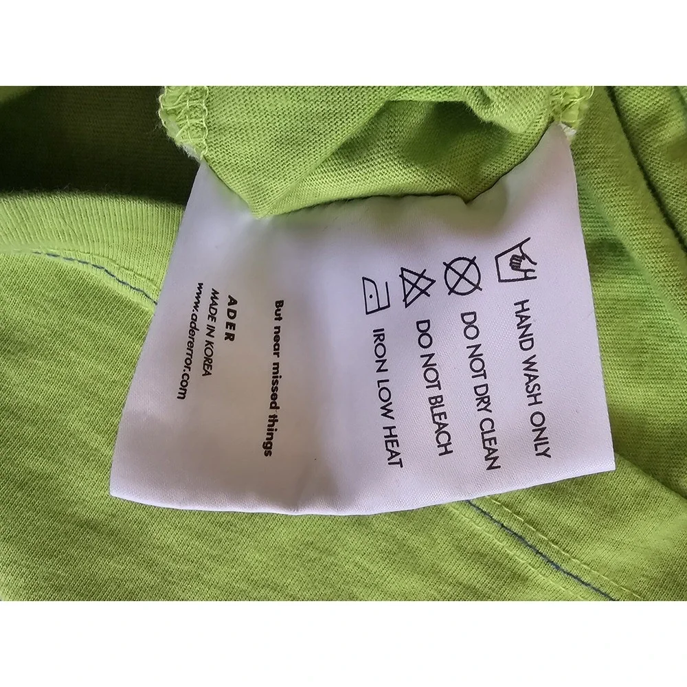 ADER error T-shirt/Cut &‎ Sewn Yellowish Green Summer 2020 A1 20ASSTO03YG1 - Picture 6 of 8